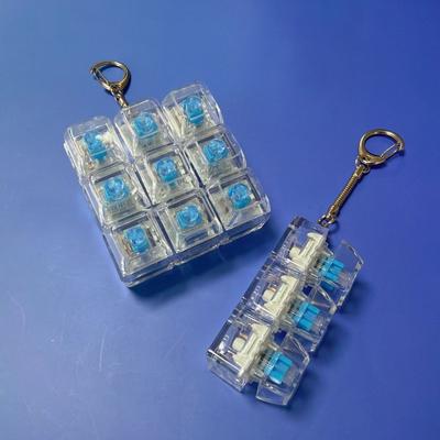 Button Keycap Finger Keyboard 4/5 Keys Decompression Keychain Relaxing Pinch Toy  Adult