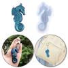 Ornamenti Cavalluccio Marino di Natale Colata in Resina Stampo in Silicone Portachiavi da Donna Ciondolo Decorativo Stampo per Gioielli per Artigianato Fai-da-te