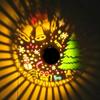 Solar Powered Solar Projection Light Multicolor Solar Wall Light  Outdoor Wall Lamp