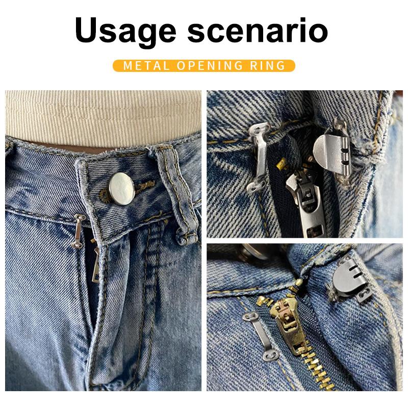 10 Set Metal Pantolon Takım Elbise Pantolon Kanca Düğme Etek Pantolon Giysi Görünmez Kanca Kendin Yap Pantolon Ayar Tokası Dikiş Aksesuarları