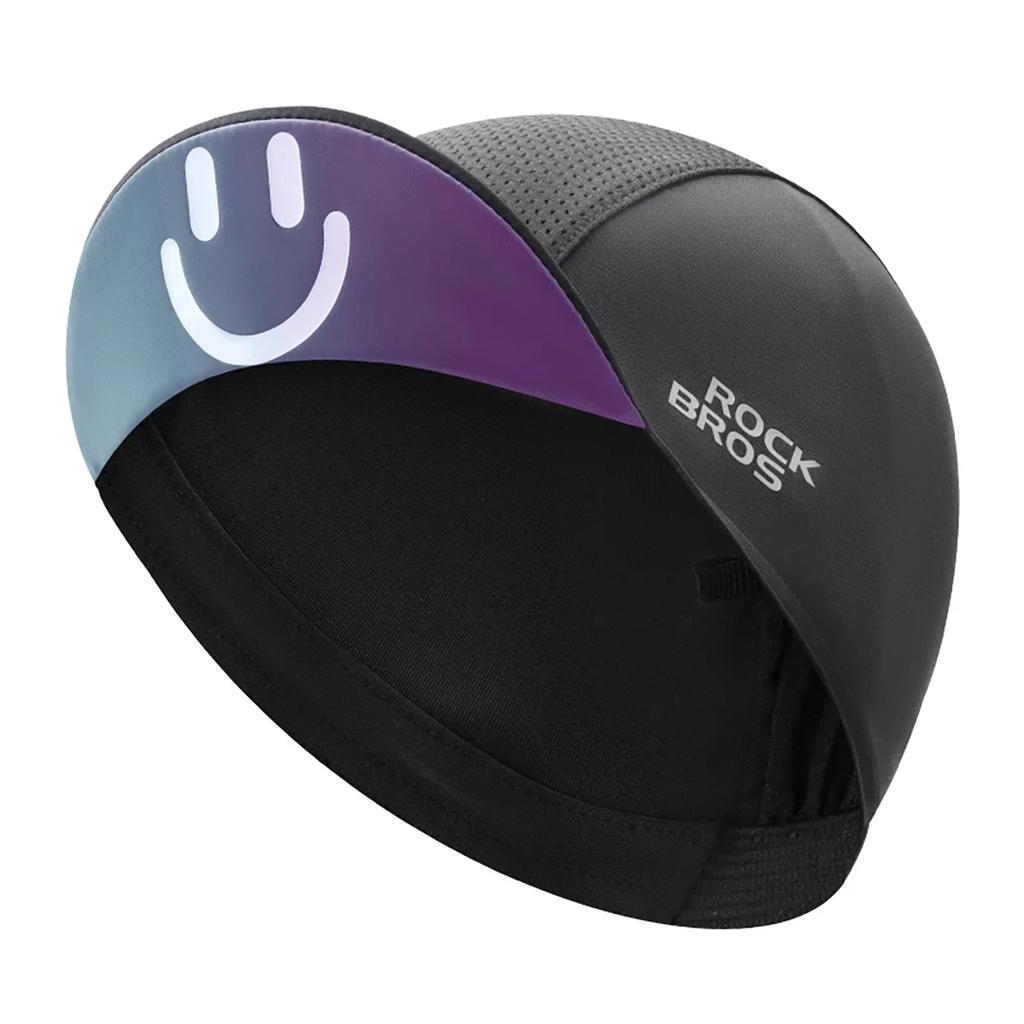 Cycling cap with visor - black