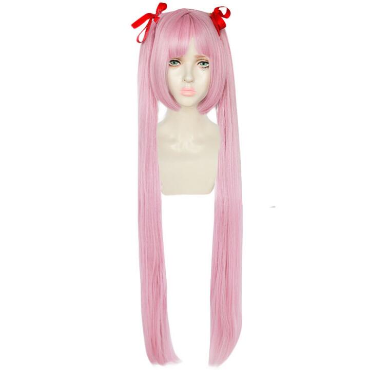 

Аниме женский длинный парик косплей Danganronpa Utsugi Kotoko костюм Dangan Ronpa Another Episode термостойкие волосы ( Без головного убора ) One Size розовый