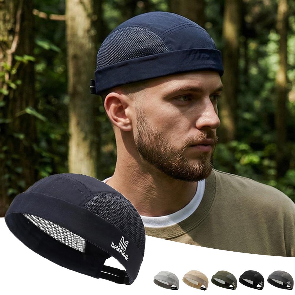 Fashion Men Soft Top Hats Hip Hop Hats Skullies Cap Beanie Hats Brimless Street Solid Color Vintage Portable Multipurpos Hats