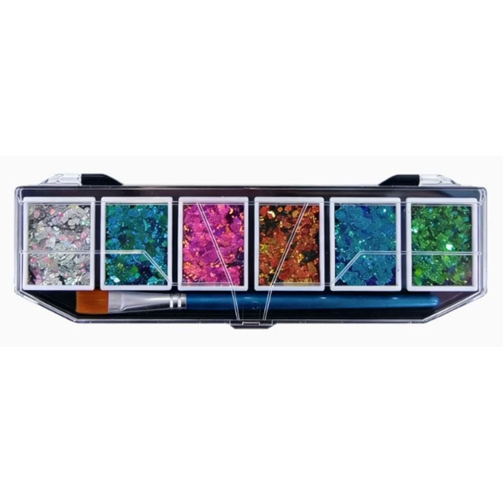 Lightweight Glitter Palette Quick Drying Face Glitter Creative Gift Color Shifting Glitter A