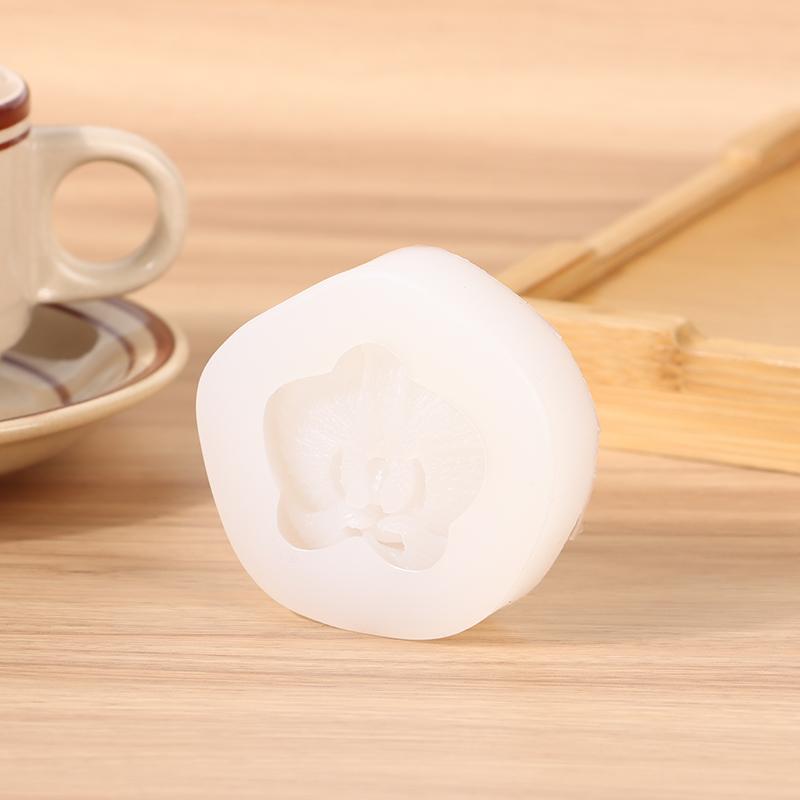 Silikonová forma ve tvaru orchideje motýlí DIY 3D forma na mýdlo, svíčku, dort, cupcake, fondán, želé, bonbóny, čokoládovou dekoraci, pečicí forma
