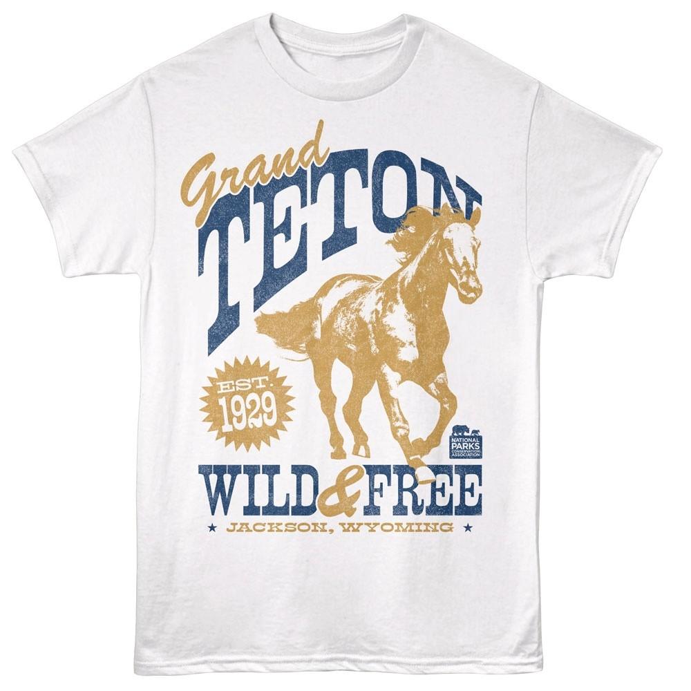 Grand Teton Wild Free Men T Shirt XL