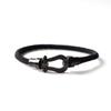 Original European and American Style Mechanical Horseshoe Buckle Hand-Woven Bracelet, Simple and Unique Couple Bracelet, Student Gift