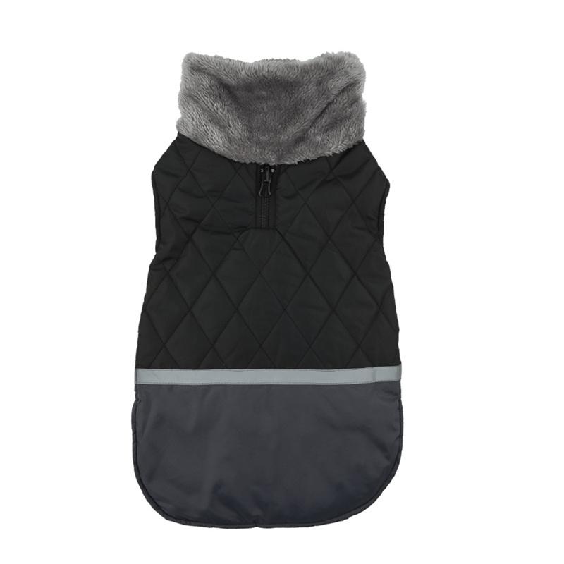 Benepaw Warm Fleece Collar Dog Coat Jacket Reversible Winter Dog Clothes Waterproof Puppy Clothing For Small Medium Large Dogs