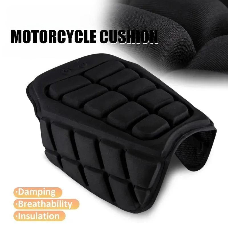 1Pc Motorcycle Cushion with Leg Guard Crush Resistance Padded Seat Protector for Sport Ergonomic Design Breathable Ventilation