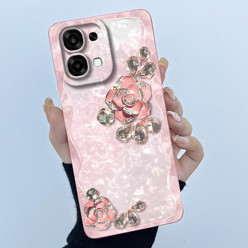 For Oppo A6 Pro 5G 4G Case Fashion Simplicity Oil Painting Floral Silicone Soft Phone Casing New Design Shockproof Back Cover