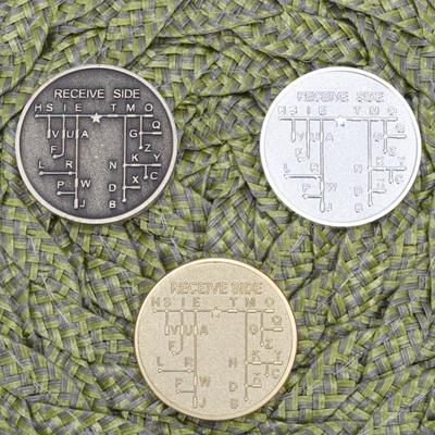 CW Morse Code Commemorative Chips Morse Code Chip Explore The Learn In Entertainment of Encryption Language and Games Pocket Token Chips
