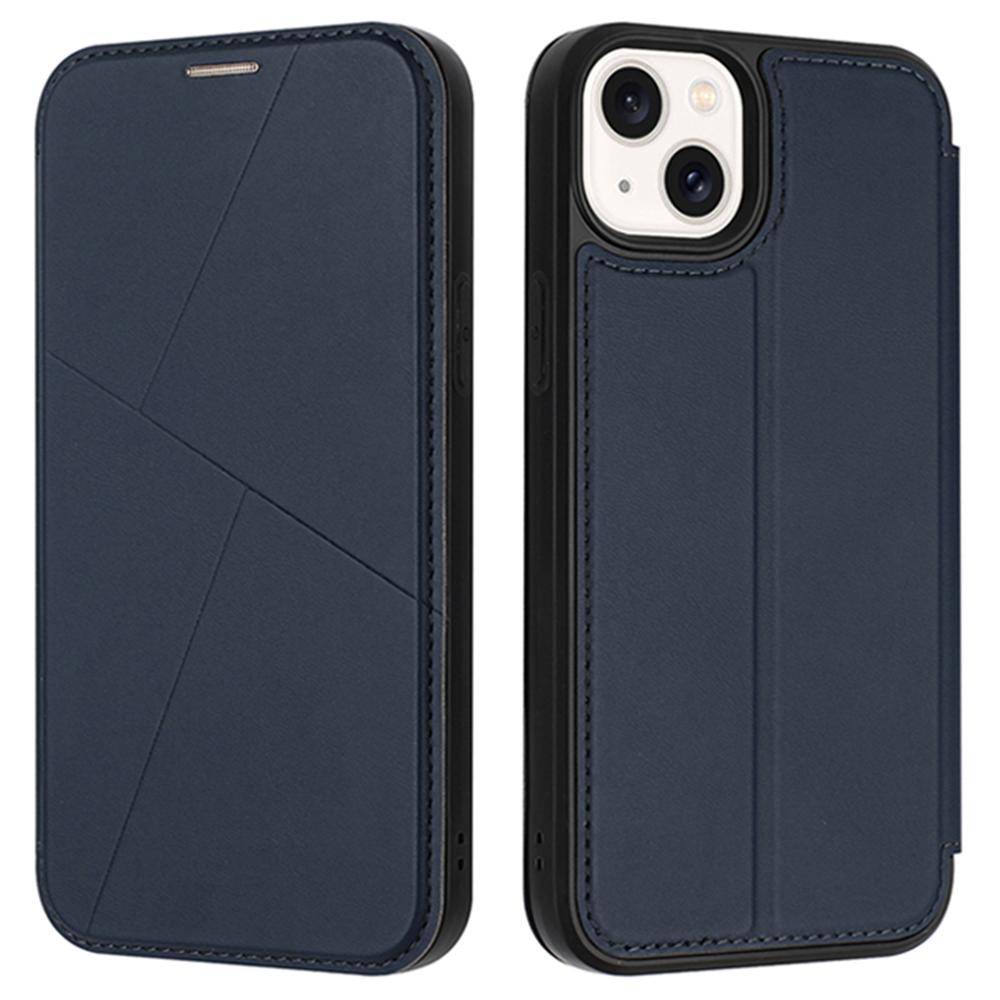 

For iPhone 15 Case Magnetic Closure Card Slot Leather Flip Phone Cover B