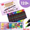 Guangna 8101 Liquid Acrylic Marker Pen Set - 168 Colors, 72 Soft Tips for Student Art, DIY, Hand Painting, and Graffiti.