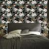 Exotic Leaves, Flowers and Animals Wallpaper for Living Room and Bedroom 50x1000