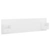Headboard with Nightstands White Particleboard