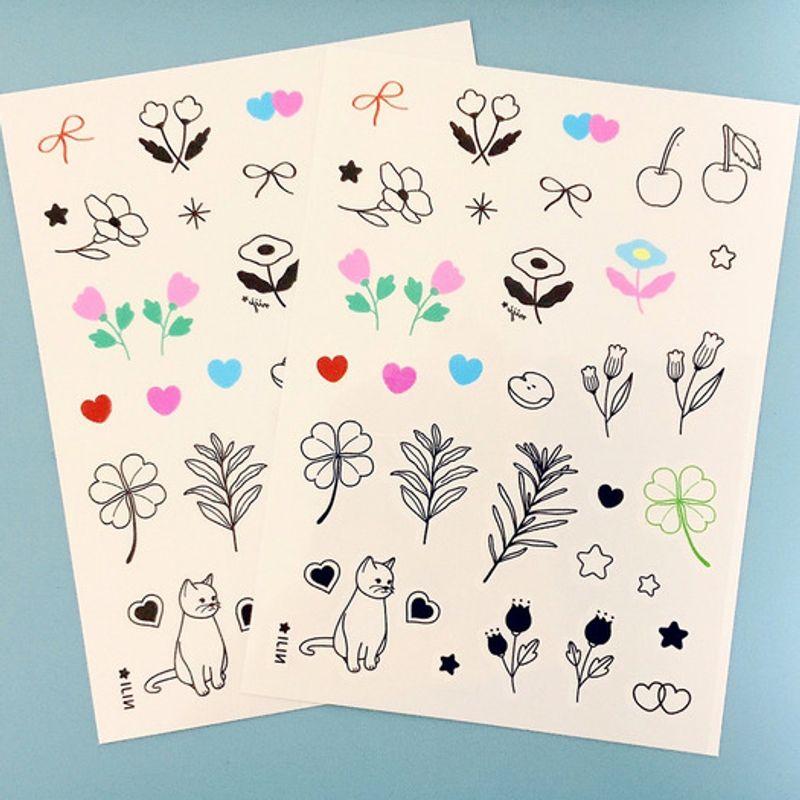 NIJI tattoo sticker