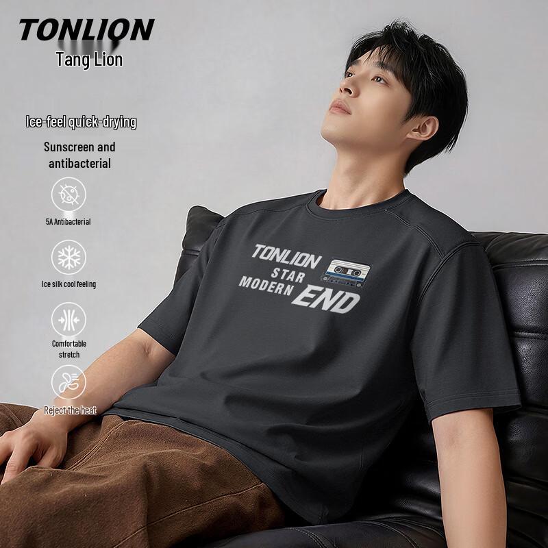 TonLion Men s Quick-Dry Cooling Short-Sleeve T-Shirt XL