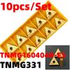 10pcs TNMG160404R-ES TNMG331 Lathe Inserts Cutting Tools Carbide Indexable Turning Blades For Semi-finishing And Finishing