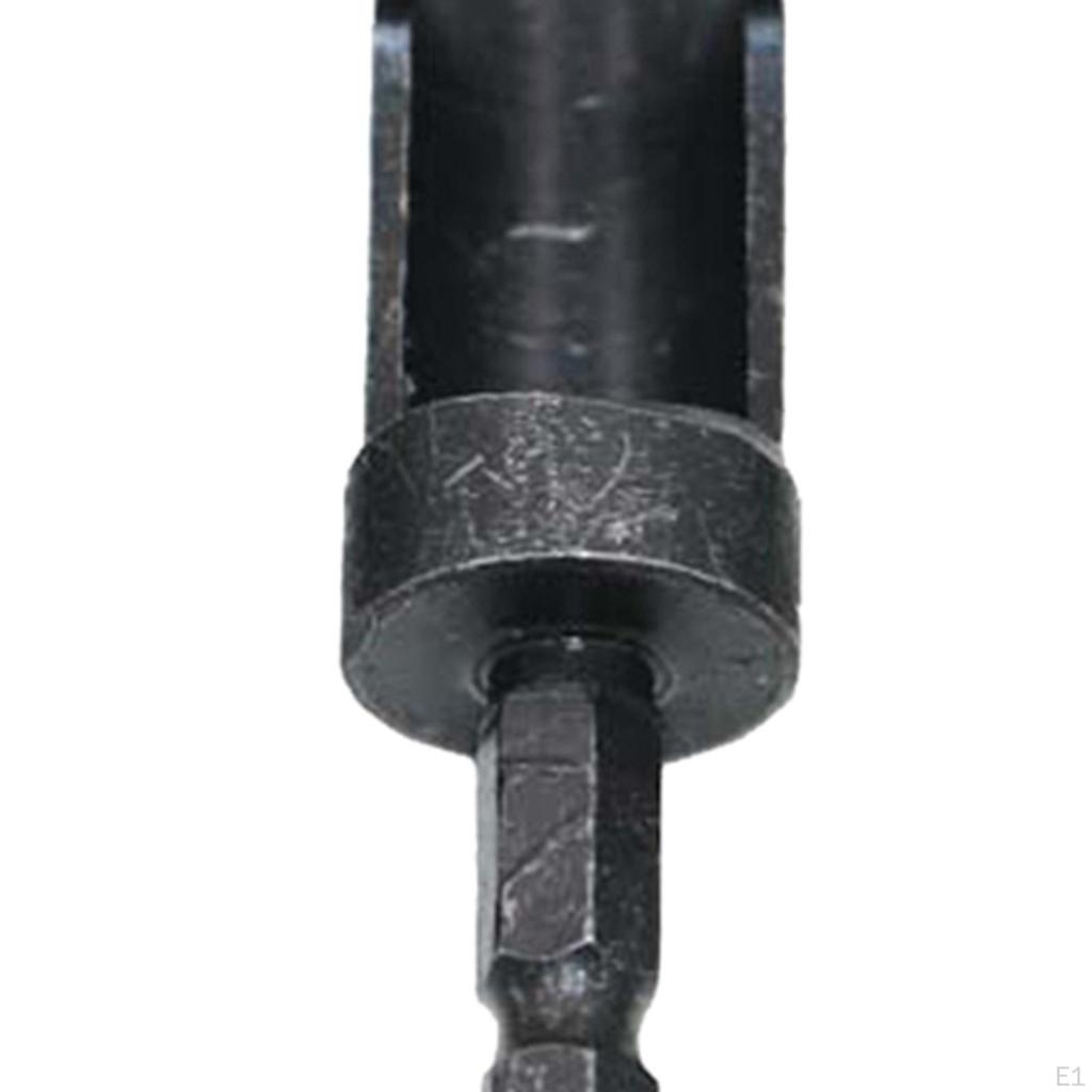 4 Pieces of Wood Plug Cutter Cutting Tool Set Hex Shank Drill Bit High-Carbon Steel