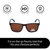 4Flaunt Full Rim Vintage Rectangular Branded Trending and Stylish Sunglasses For Men & Women | Polarized & 100% UV Protected | Medium
