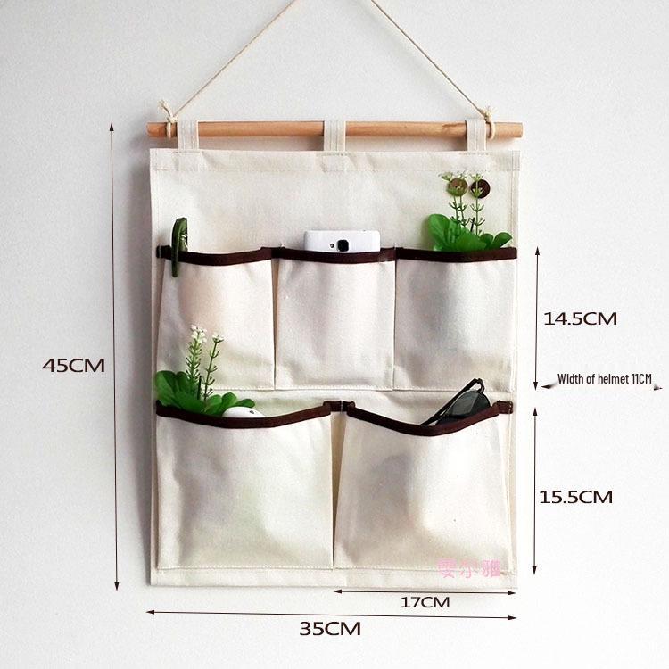 Wen'er Wandmontierte Mehrschichtige Hängeaufbewahrungstasche für Studentenwohnheime