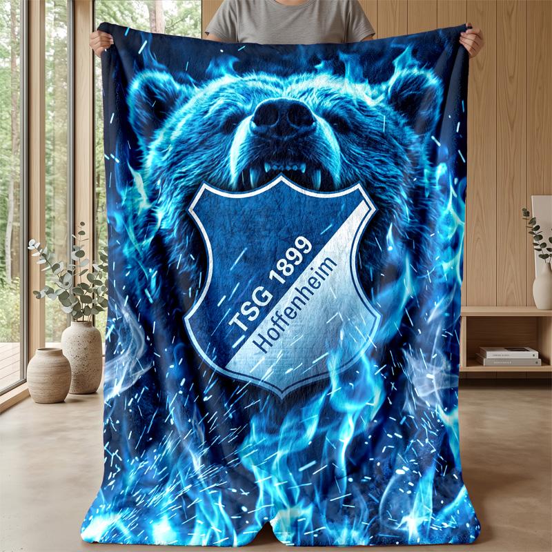 TSG Hoffenheim FC Soft Flannel Fleece Blanket Lightweight Cozy Warm Throw Blanket For Sofa Bed Home Decor