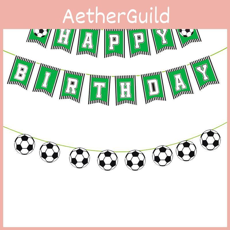 Unique Soccer Football Theme Party Decoration Happy Birthday Banner To Brighten Your Festivities
