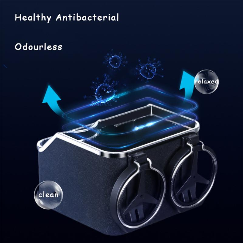 Multi functional car storage box, cup holder, tissue box, car armrest box, phone holder, multi-layer storage box