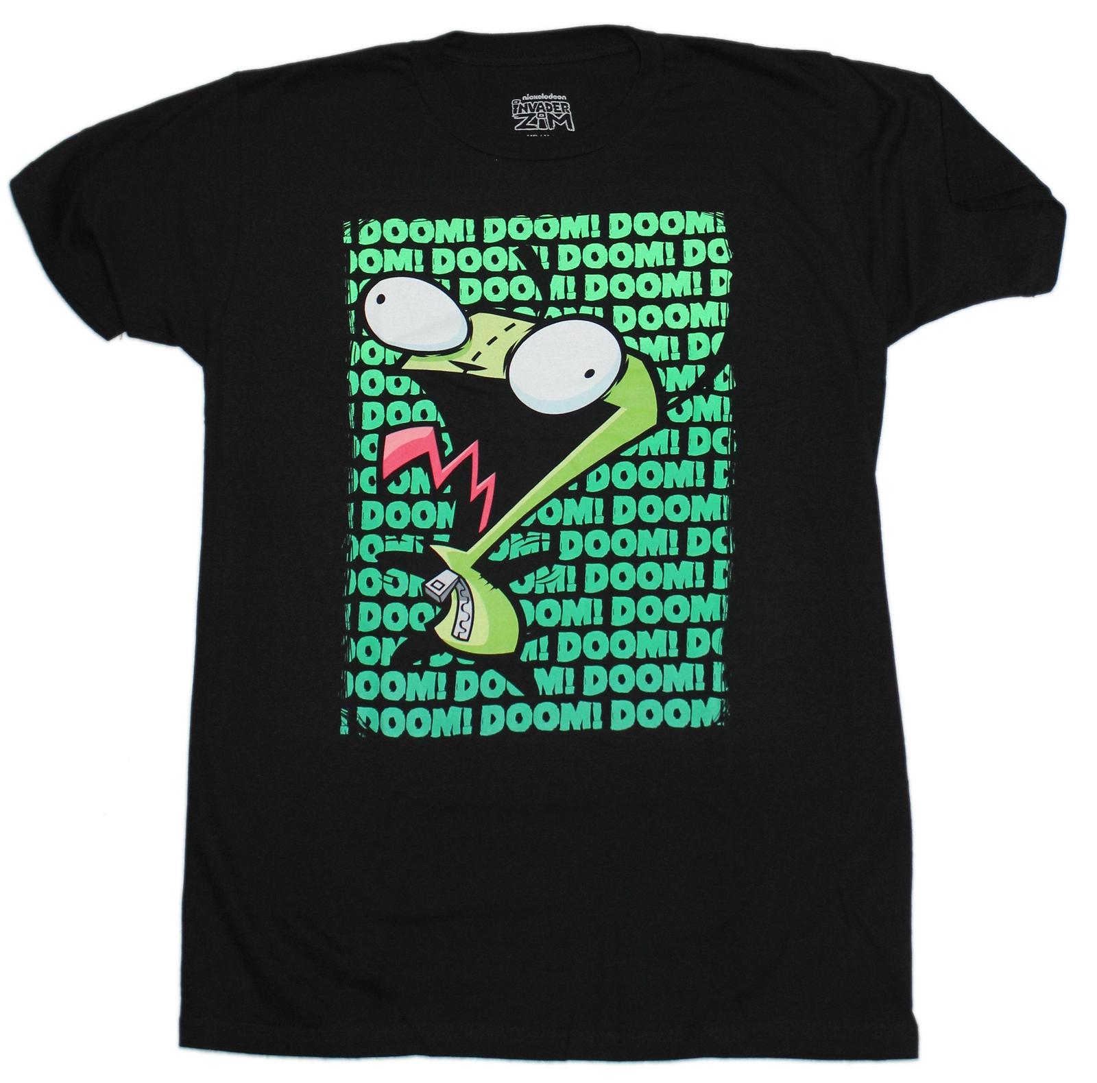 Invader Zim New Adult T-shirt Gir Repeated Doom M