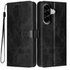 Wallet Case for Galaxy A57 5G - Leather/PU, Black, With Lanyard