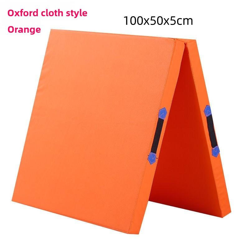 50MM Portable Anti Slip Foam Gymnastic Mat Leather Yoga Gymnastic Tumbling Mattress Gym Mat Foldable Exercise Mat