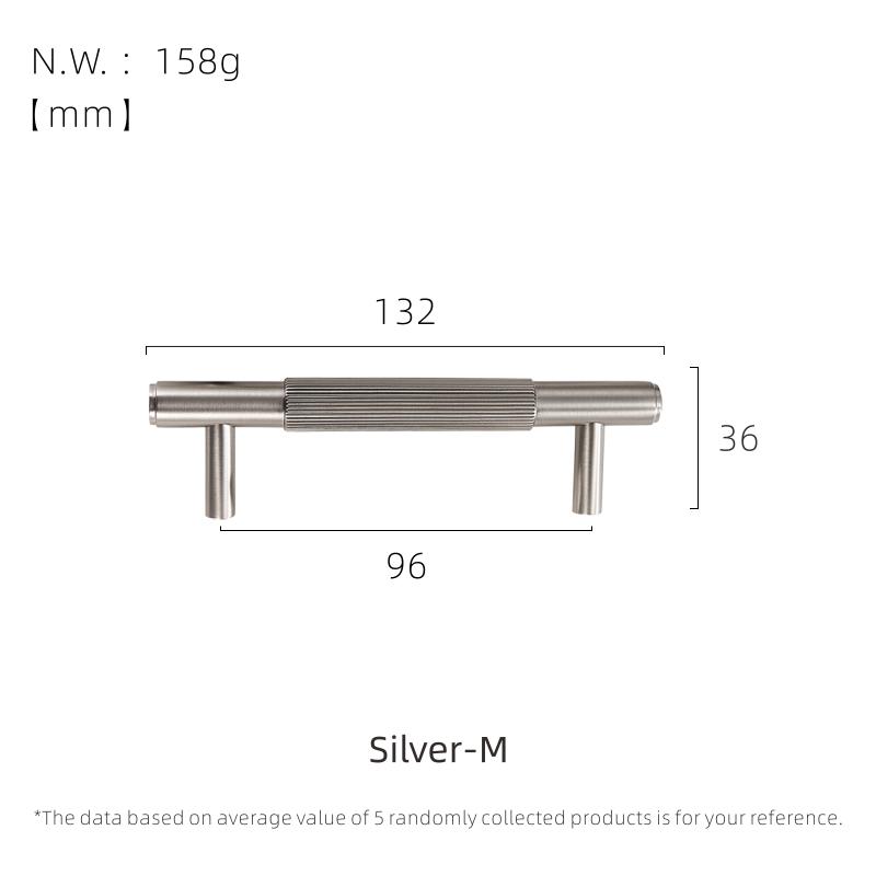 Dooroom Mässingsmöbelhandtag Borstad Nickelsilver Dragskåp Byrå Skåp Skåp Lådknappar Fingeravtrycksfria