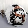 1pc Hedgehog Winter Automatic Open/close Umbrella, 8-Rib Sturdy Structure, Auto Folding/Opening, Portable Travel Umbrella for Women, Parties  C41