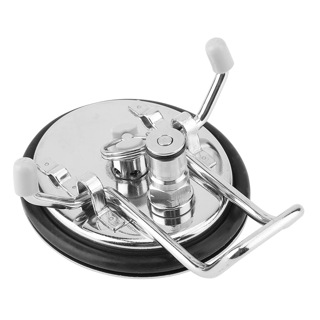 Hjemmebrygget Cornelius-stil karboneringsfatlokk med 0,5 mikron diffusjonsstein