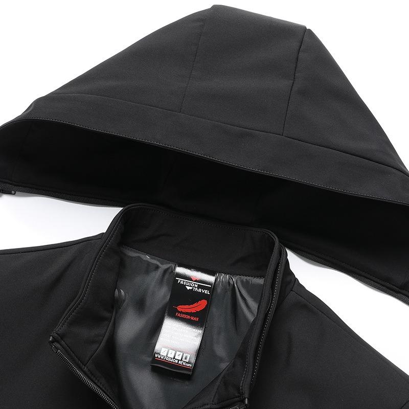 New Spring and Autumn Dad Coat Men's Loose Jacket Medium and Old Men's Casual Hooded Clothes