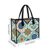 Vintage Floral Tote Bag for Women Casual Daily Use Portable Shopping Purse