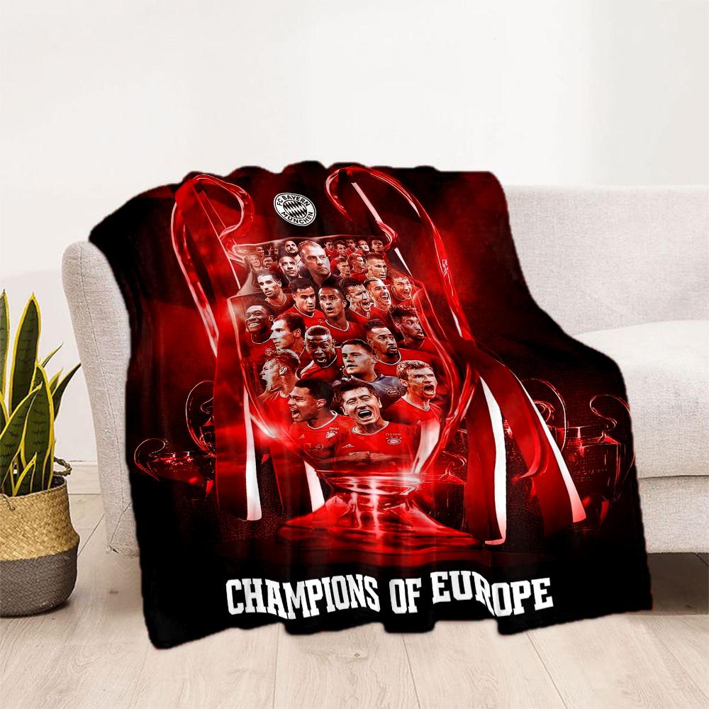 Bayern Munich Blanket Soft & Cozy Suitable for Office Chair Sofa Bedding for All Seasons Stylish Decor Perfect Gift for Relatives and Friends