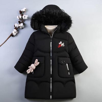 Medium and Large Children's Children's Mid-length Thick Down Cotton Padded Clothes