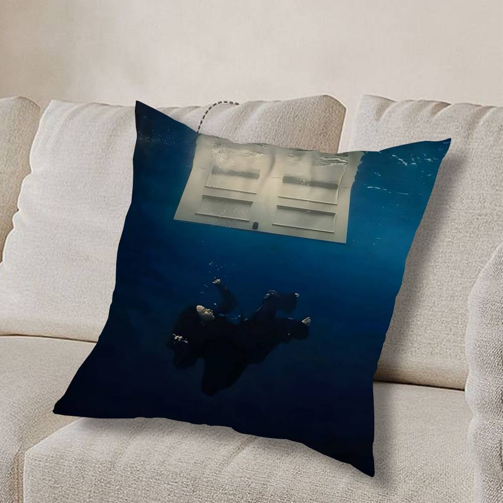 

Дівчина B-Біллі Айліш США Наволочка Квадратна Двосторонній Друк Короткий Плюш Подушка-Подушка для Дивана Спальня Приліжковий 30cmx30cm