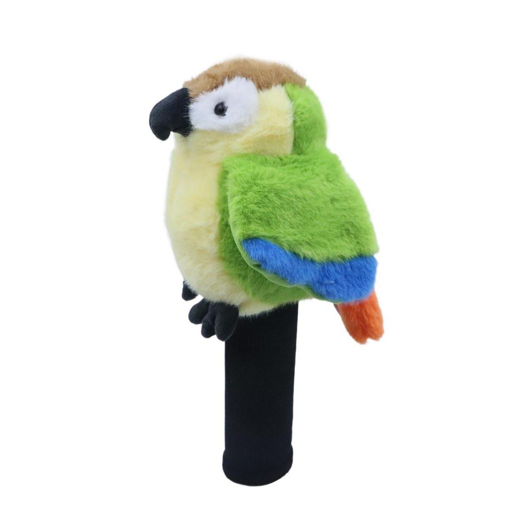 Plush Parrot Driver Head Cover Scratch Resistant Present Cute Golf Headcover