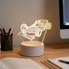 Racing 3D night light, 3D optical illusion light, atmosphere light suitable for bedroom, bedside and living room