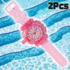 2 Pezzi Orologio da Polso Giocattolo Squirta Acqua Pistola ad Acqua Divertente Sparatutto Scherzo Per Estate Piscina Spiaggia Festa Gadget Per Adulti e Bambini