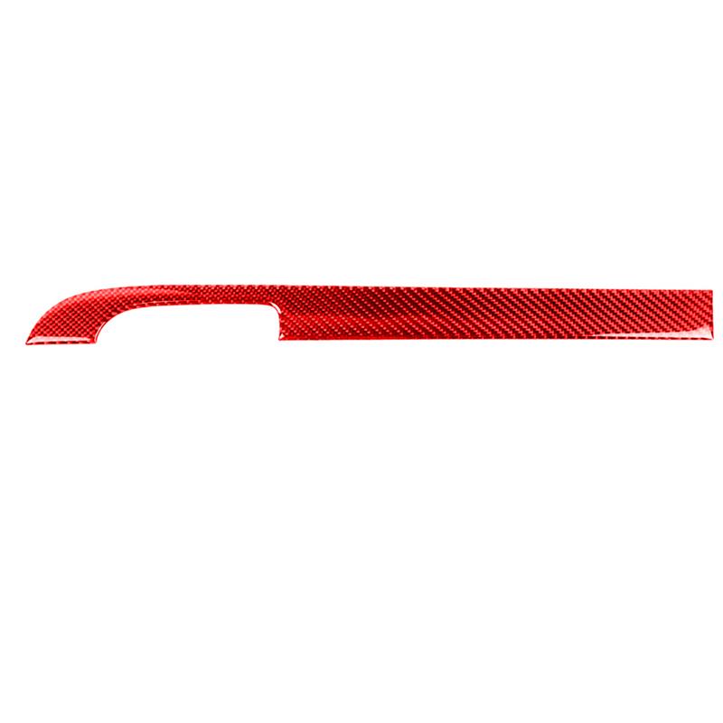 Carbon Fiber Trim Decorative Strip Passenger Side Glove Box Self Adhesive Car Interior Accessories For Dodge Charger 2015-2023