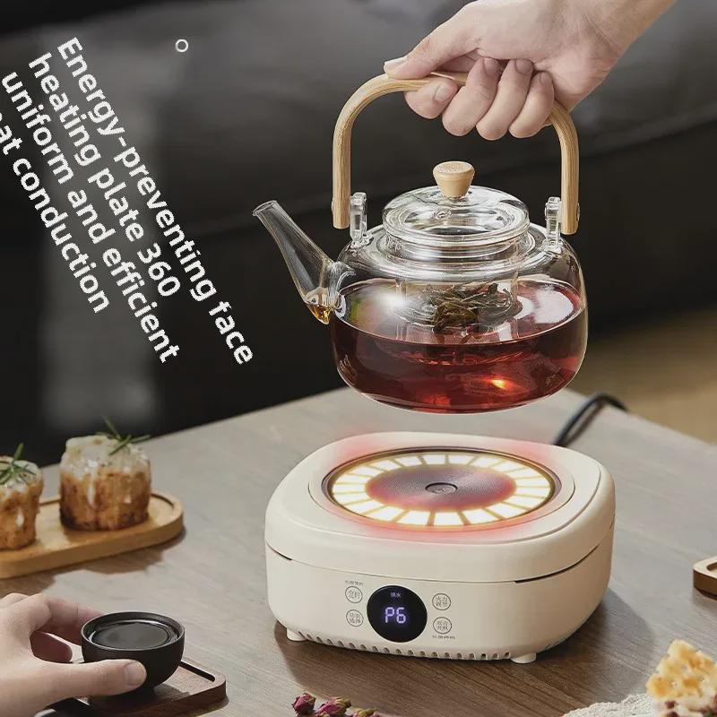 "Smart Indoor Electric Tea Maker: Multifunctional Glass Stove for Tea and Kettle Brewing"