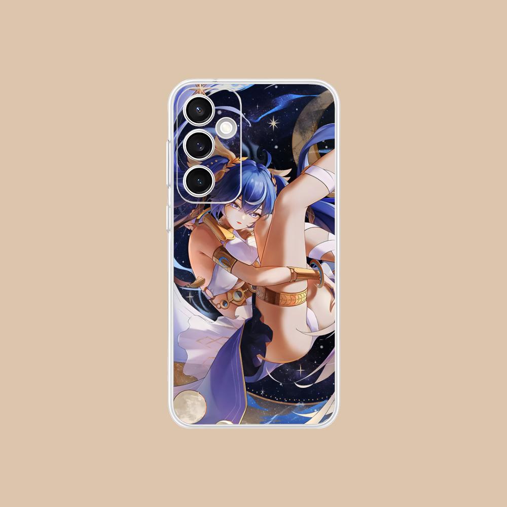 Wuthering Waves Luno Phone Case for Samsung Galaxy S25 S24 S23 S22 S21Plus FE Ultra Clear Colorful Cover Cellphones Pretty