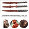 3 Pcs Round Comb for Thin Hair Wooden Handle Hair Styling Spiral Comb Portable Mini Roller Quiff Brush