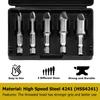 5Pc Damaged Screw Extractor Set HSS Stripped Screw Extractor Set Quickly Screw Bolt Extractor Kit All-Purpose Screw Remover Tool