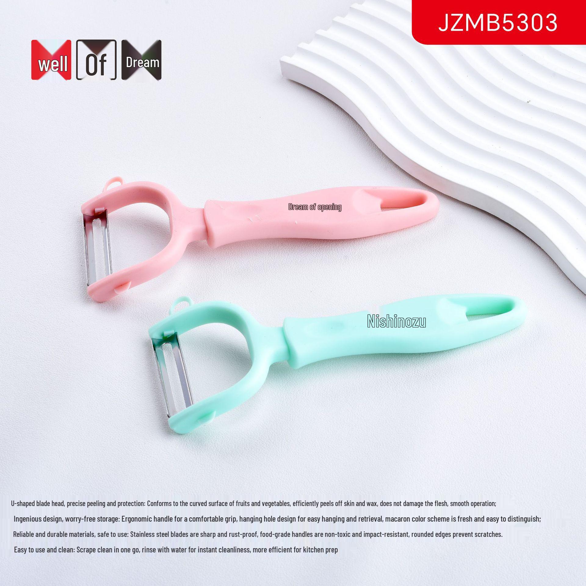 Jindajing Dream Stainless Steel Peeler for Apples, Potatoes, Melons, and Fruits Not Applicable