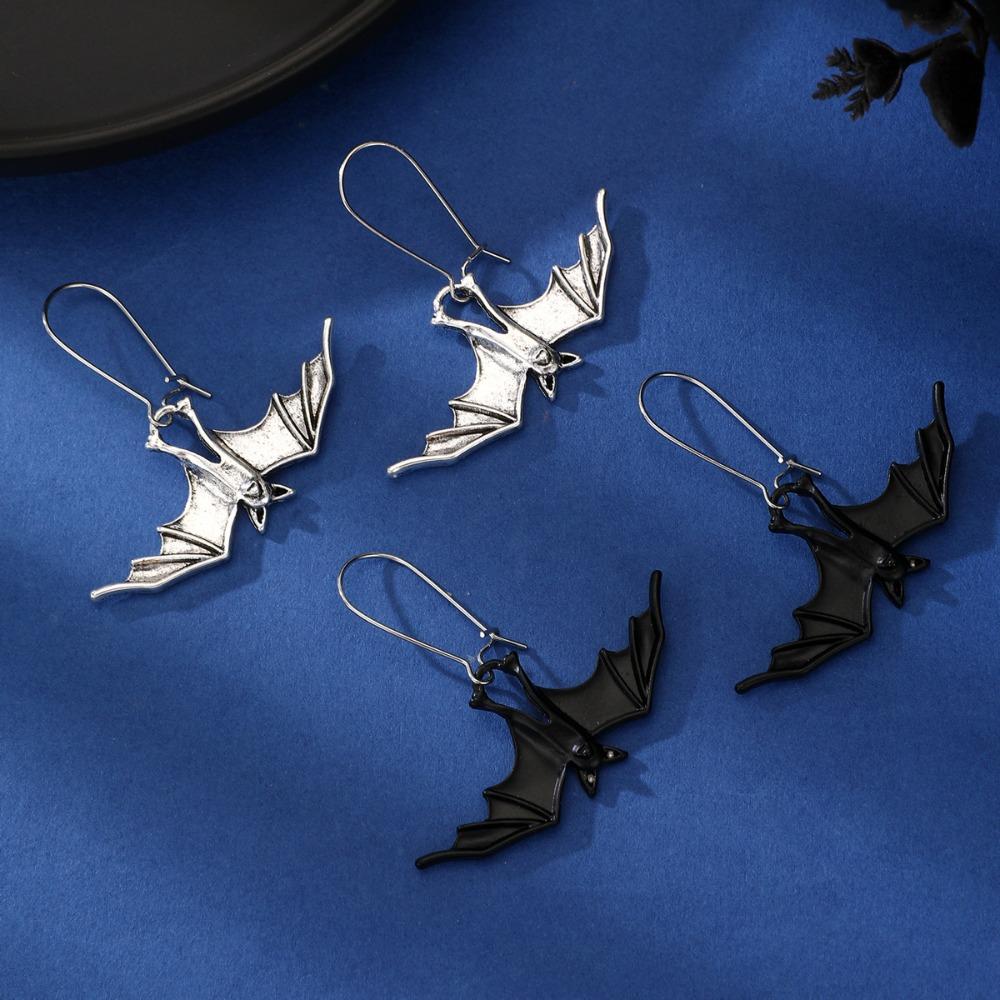 DIY Jewelry Halloween Earrings Retro Simulated Animal Pendant Funny Bat Earrings  Carnival