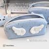 1Pcs Creative Stars Wings Pencil Case Large Capacity Storage Pencil Bags Multifunctional Stationery Organizer Bag Back To School